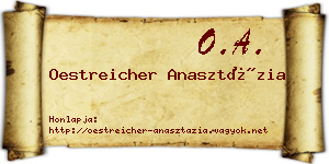 Oestreicher Anasztázia névjegykártya